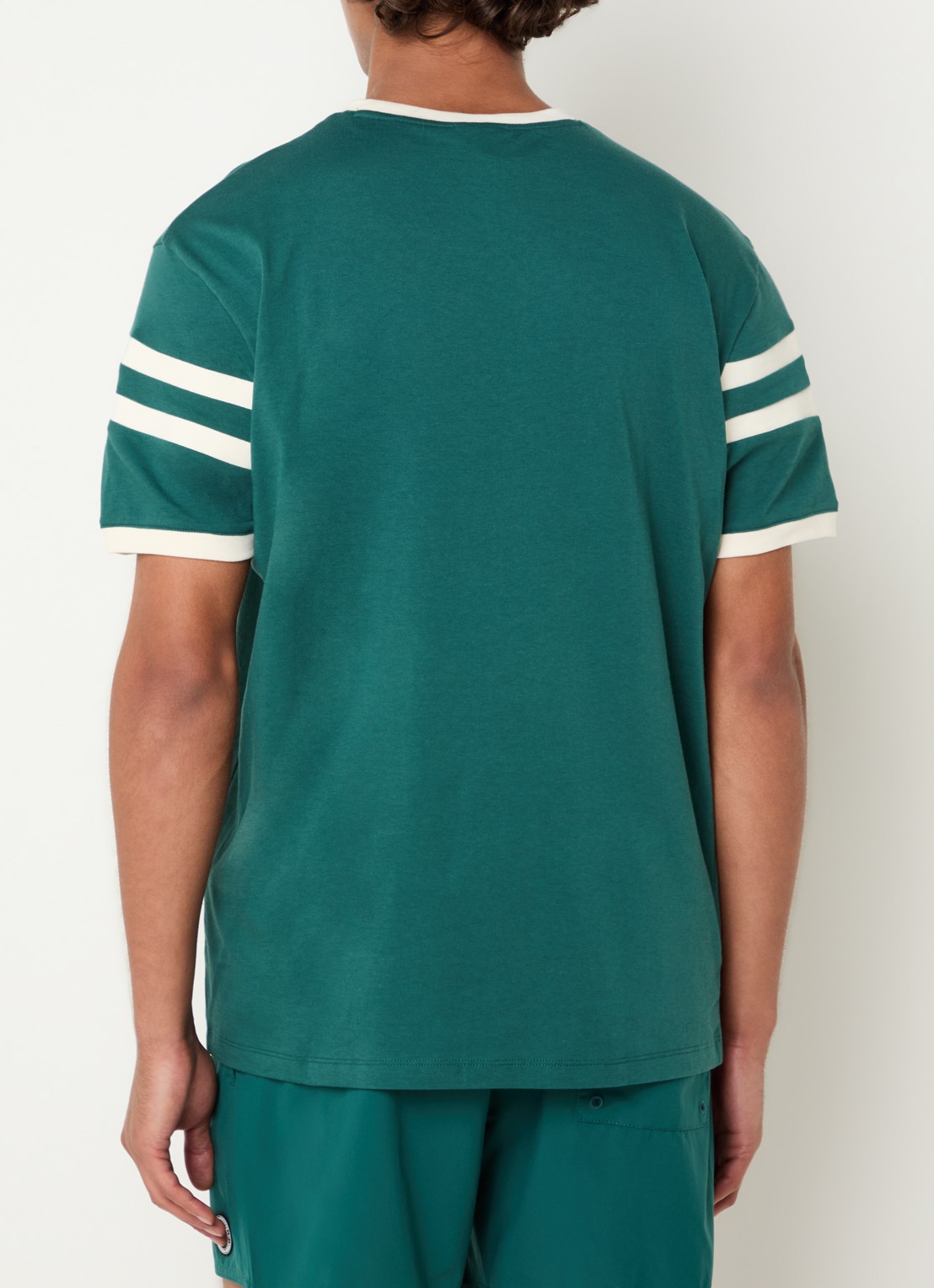 Armani T-shirt met logoprint - achterkant 2 zeegroen