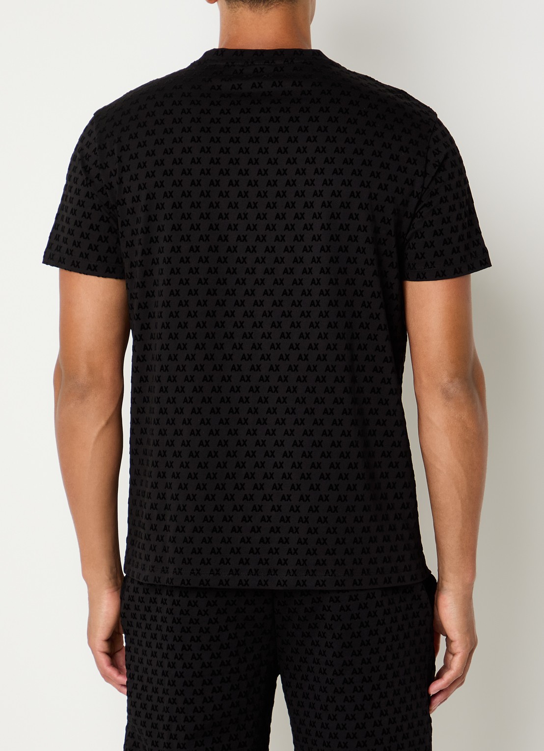 Armani T-shirt met logoprint - achterkant 3 zwart