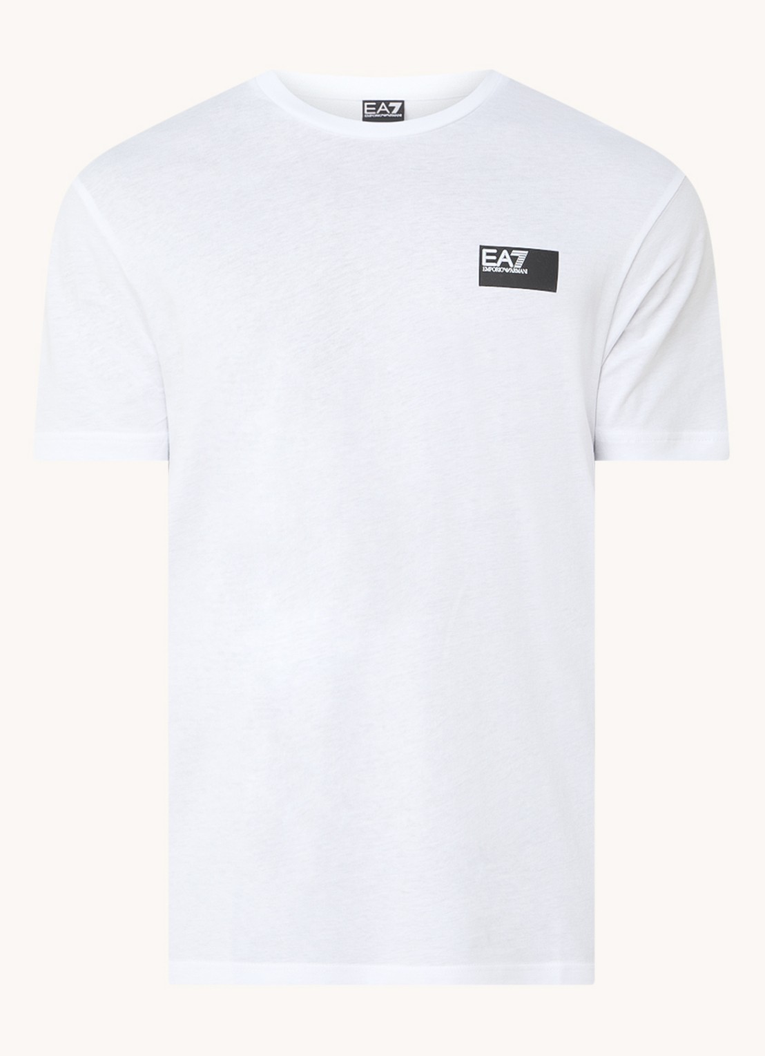 Armani T-shirt met logoprint - voorkant 2 wit
