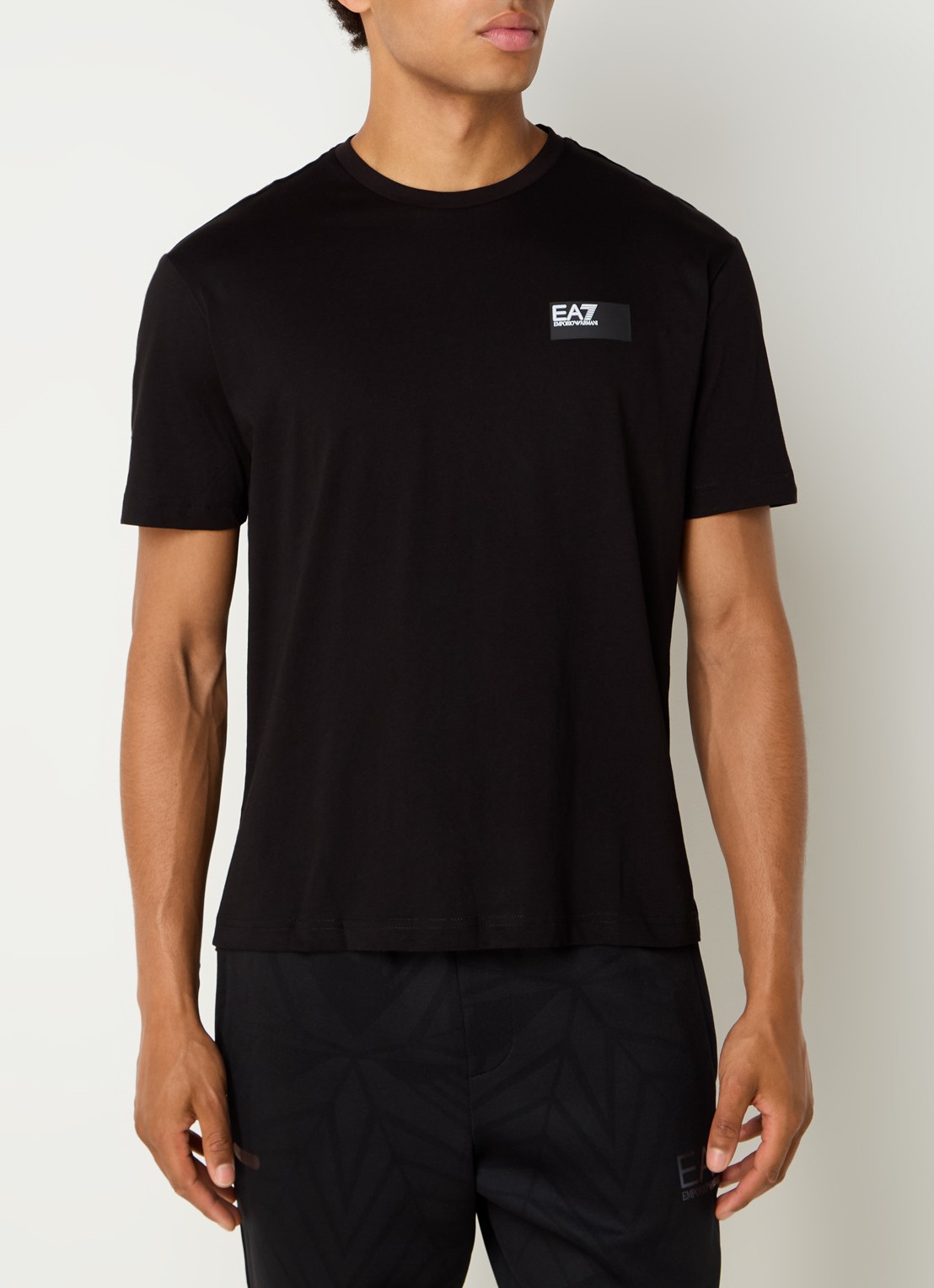 Armani T-shirt met logoprint - achterkant 2 zwart