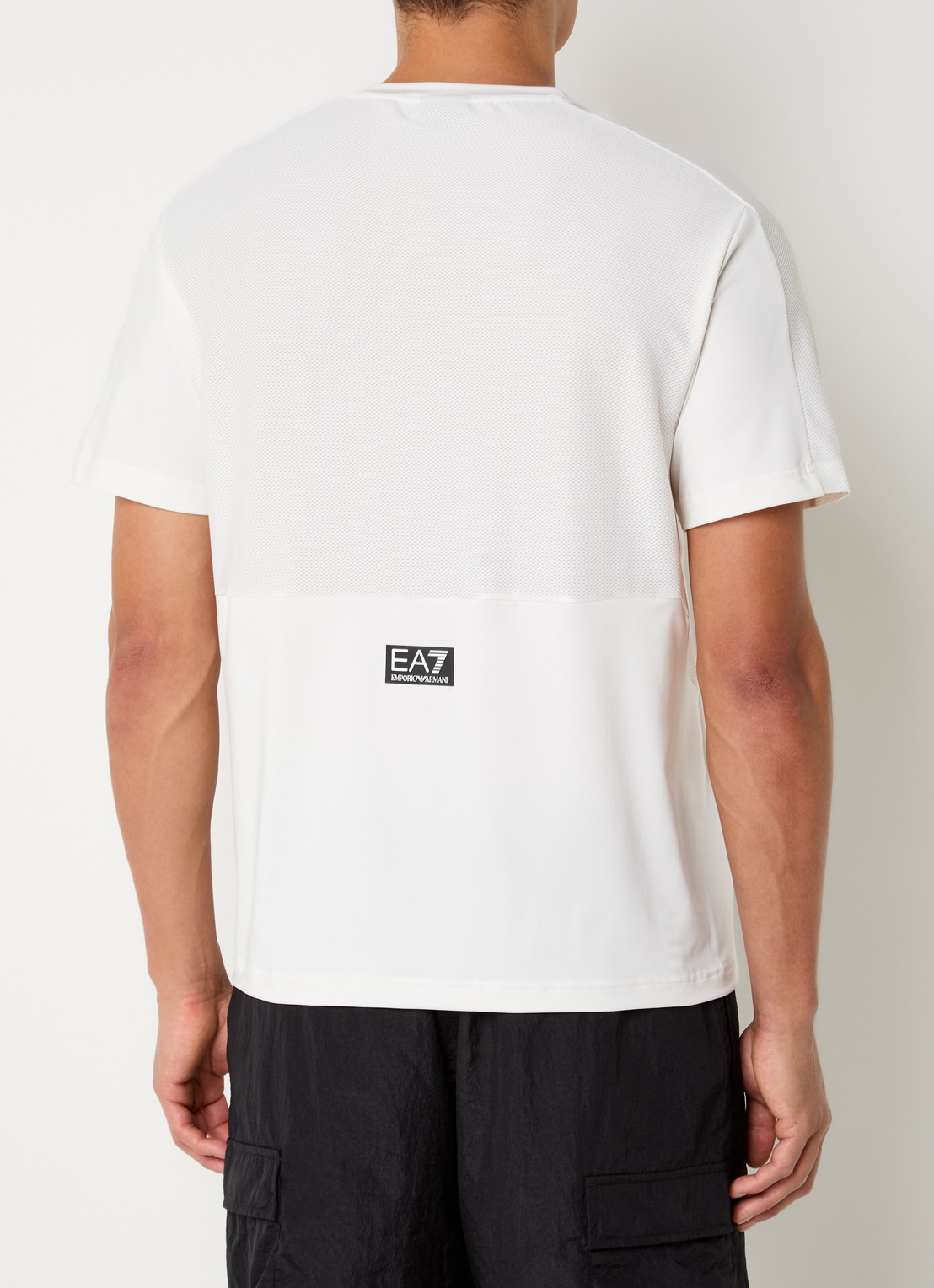 Armani T-shirt met logoprint - achterkant 2 gebroken wit