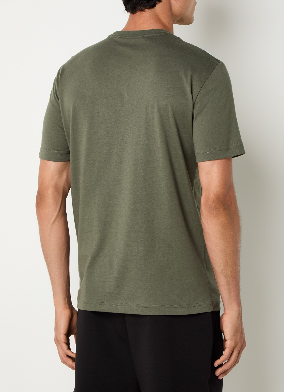 Armani T-shirt met logoprint - achterkant 4 legergroen