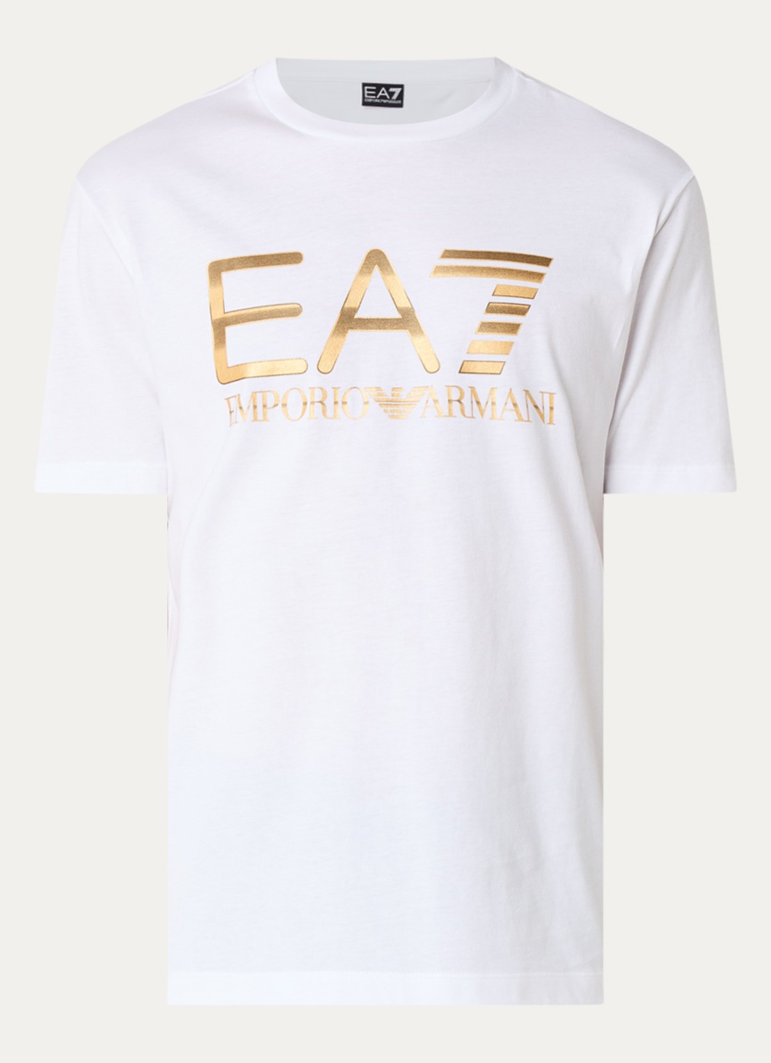 Armani T-shirt met logoprint - voorkant 3 wit