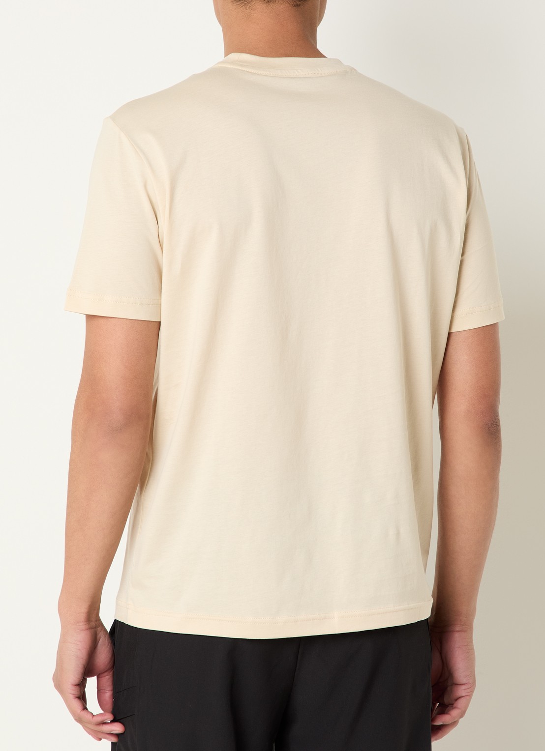 Armani T-shirt met logoprint - achterkant 2 creme