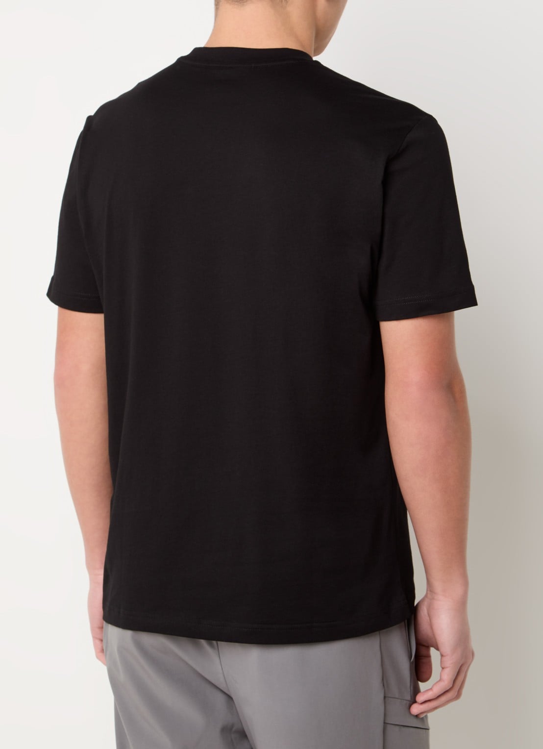 Armani T-shirt met logoprint - achterkant 4 zwart