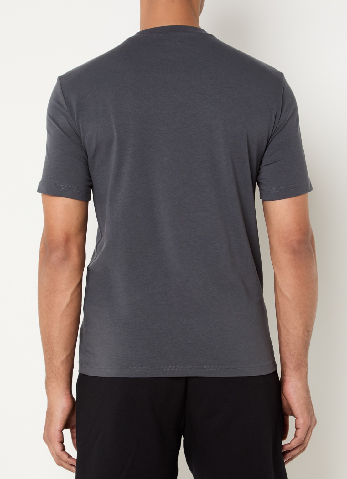 Armani T-shirt met logoprint - achterkant 3 donkergrijs