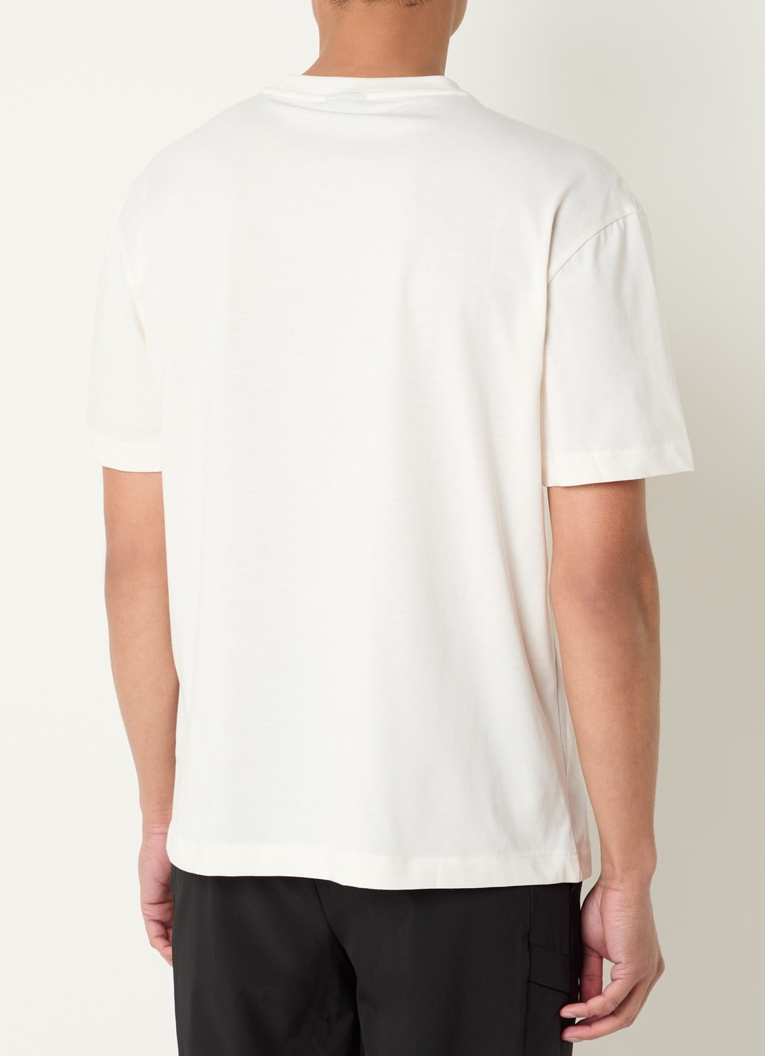 Armani T-shirt met logoprint - achterkant 4 gebroken wit