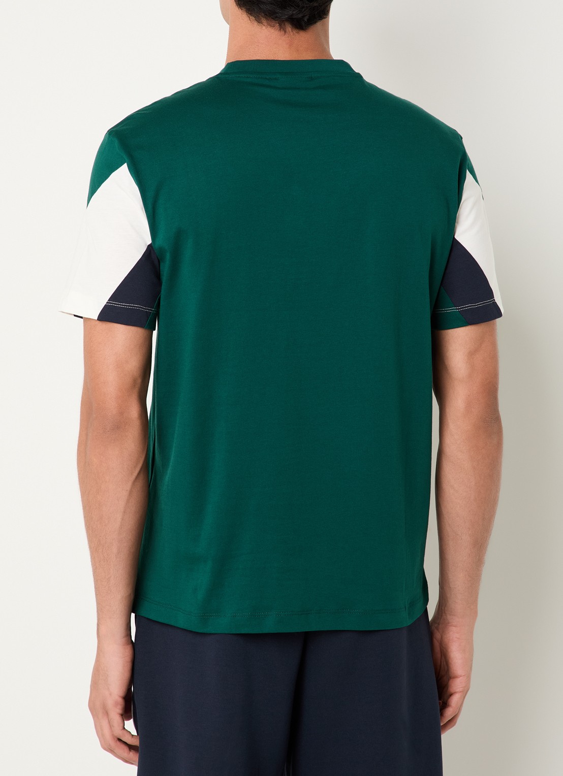 Armani T-shirt met logoprint - achterkant donkergroen