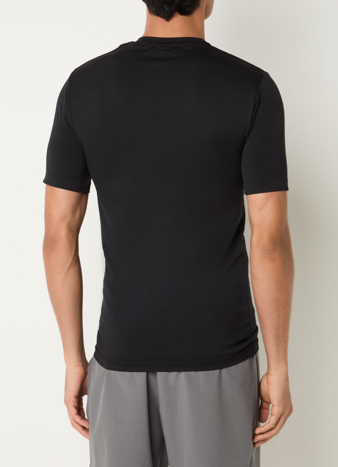 Armani T-shirt met logoprint - achterkant zwart