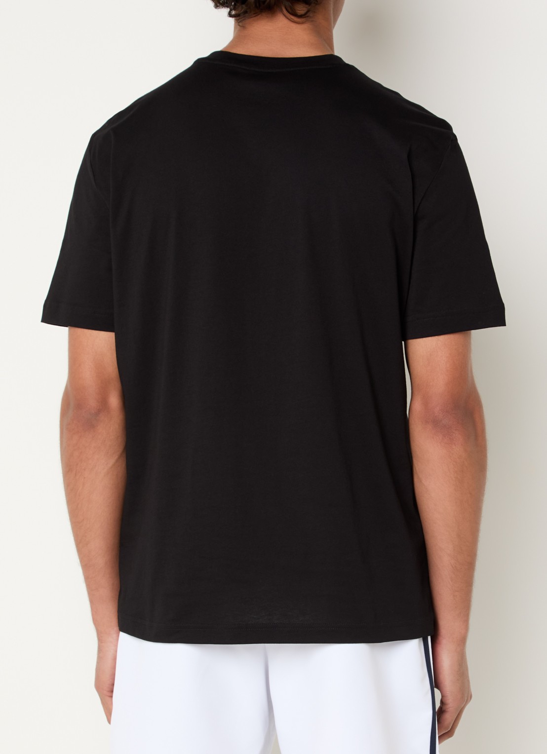 Armani T-shirt met logoprint - achterkant zwart