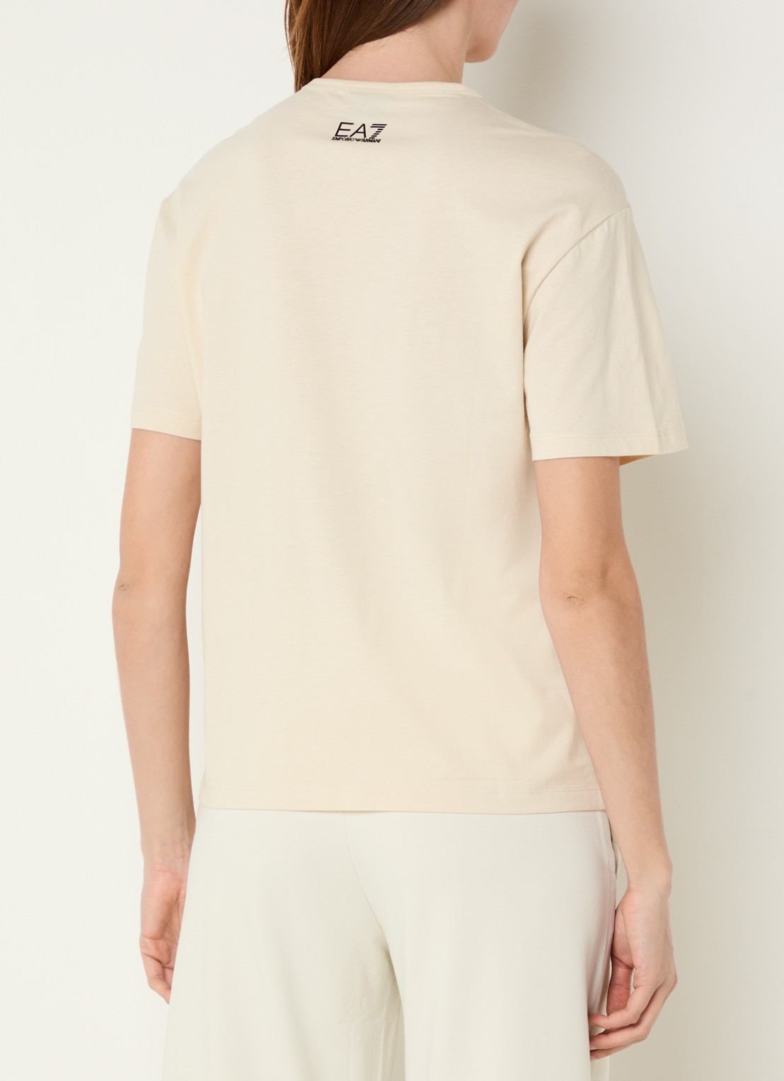 Armani T-shirt met logoprint - achterkant 4 beige
