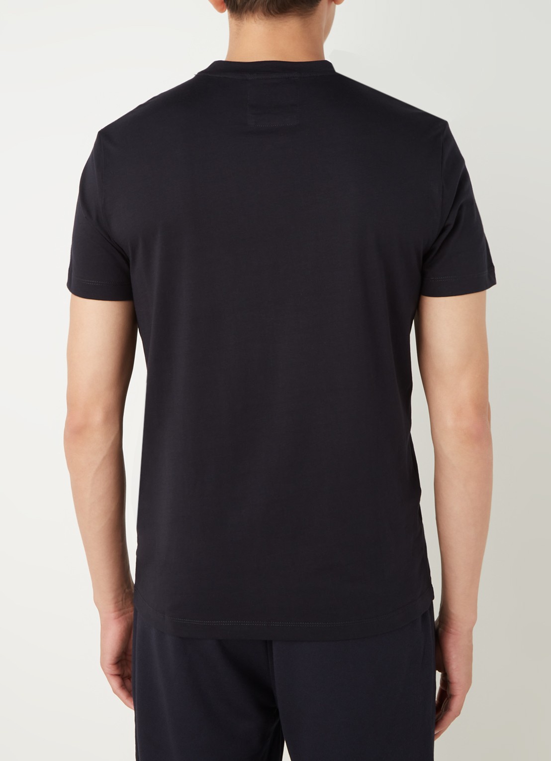 Armani T-shirt met logoprint - achterkant 4 zwart
