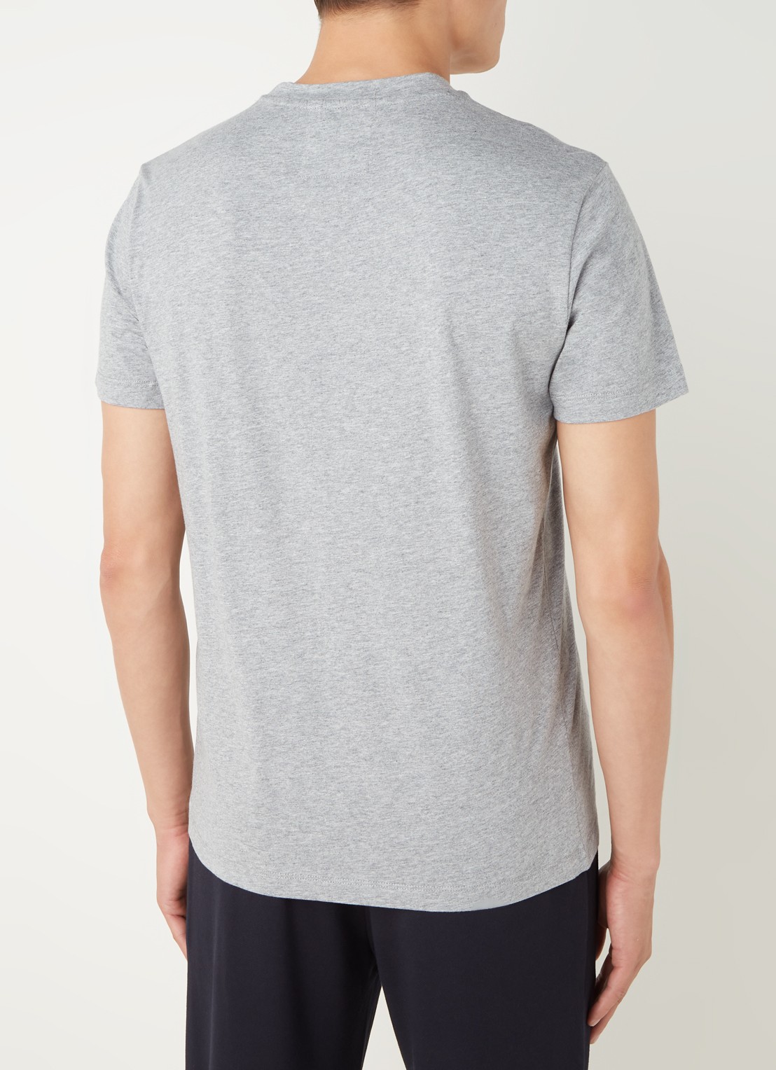 Armani T-shirt met logoprint - achterkant 4 grijs