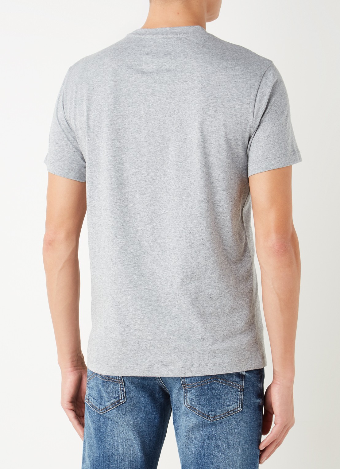 Armani T-shirt met logoprint - achterkant grijsmele
