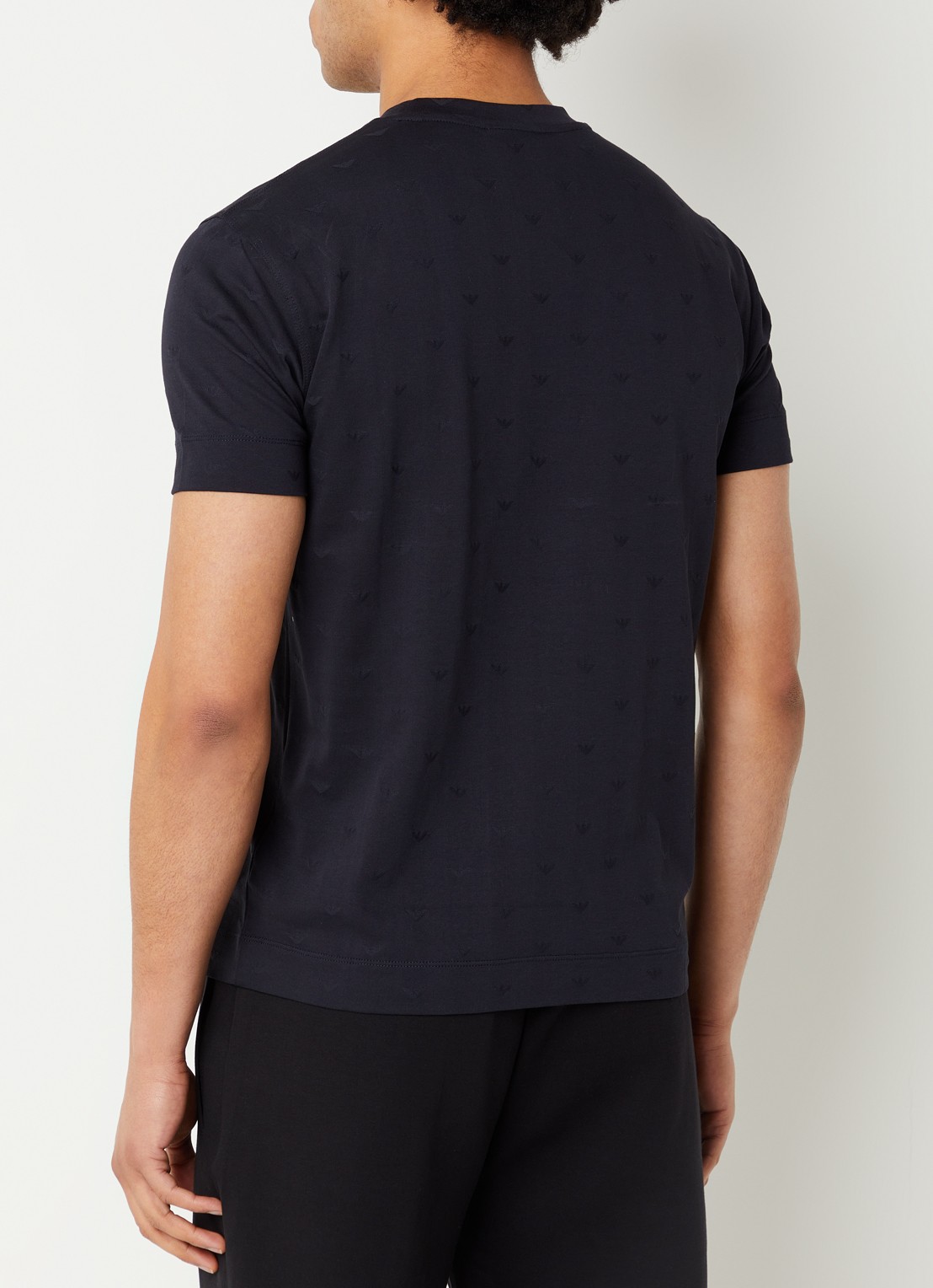 Armani T-shirt met logoprint - achterkant 3 donkerblauw