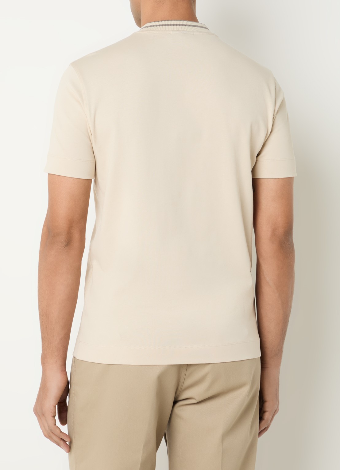 Armani T-shirt met logoprint - achterkant 4 beige