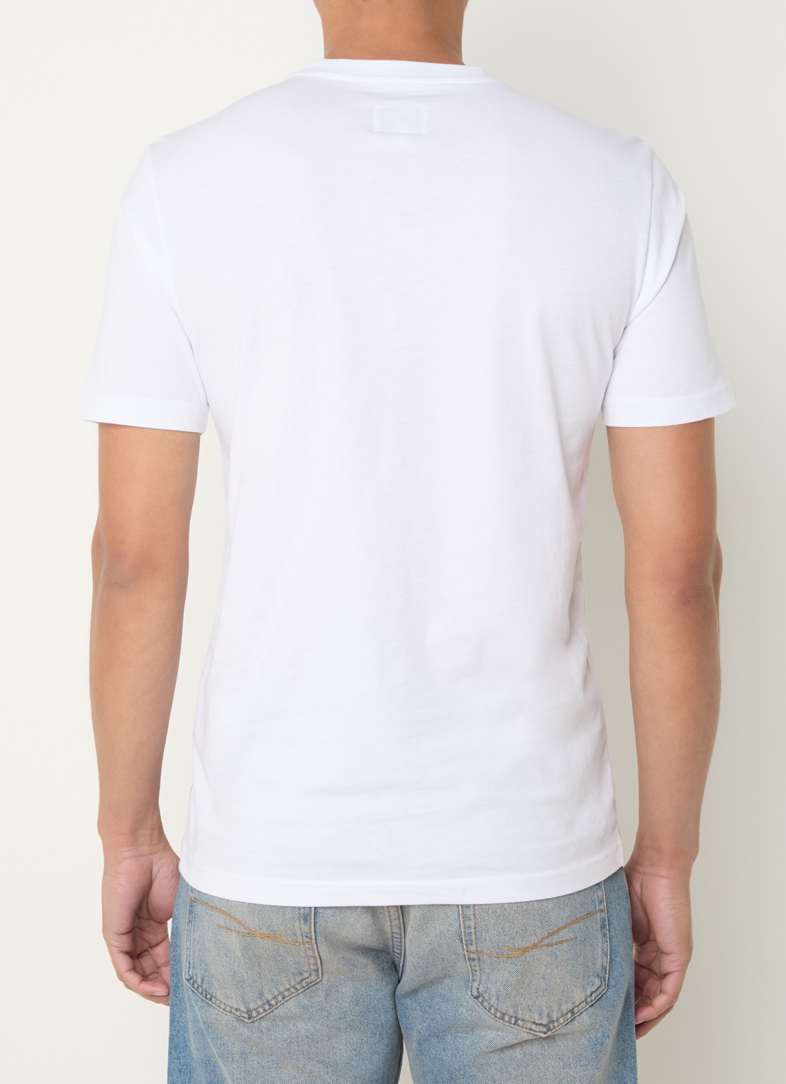 Armani T-shirt met logoprint - achterkant wit