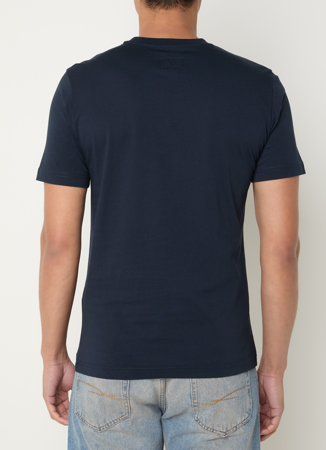 Armani T-shirt met logoprint - achterkant 4 donkerblauw