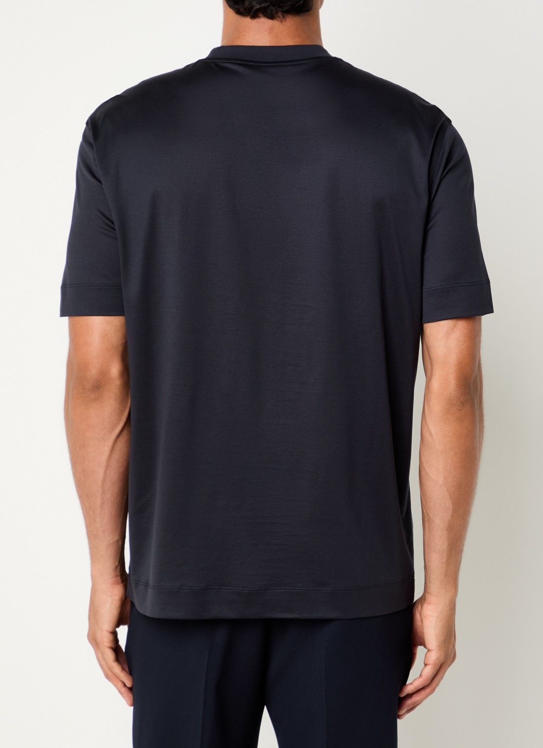 Armani T-shirt met logoprint - achterkant 4 donkerblauw