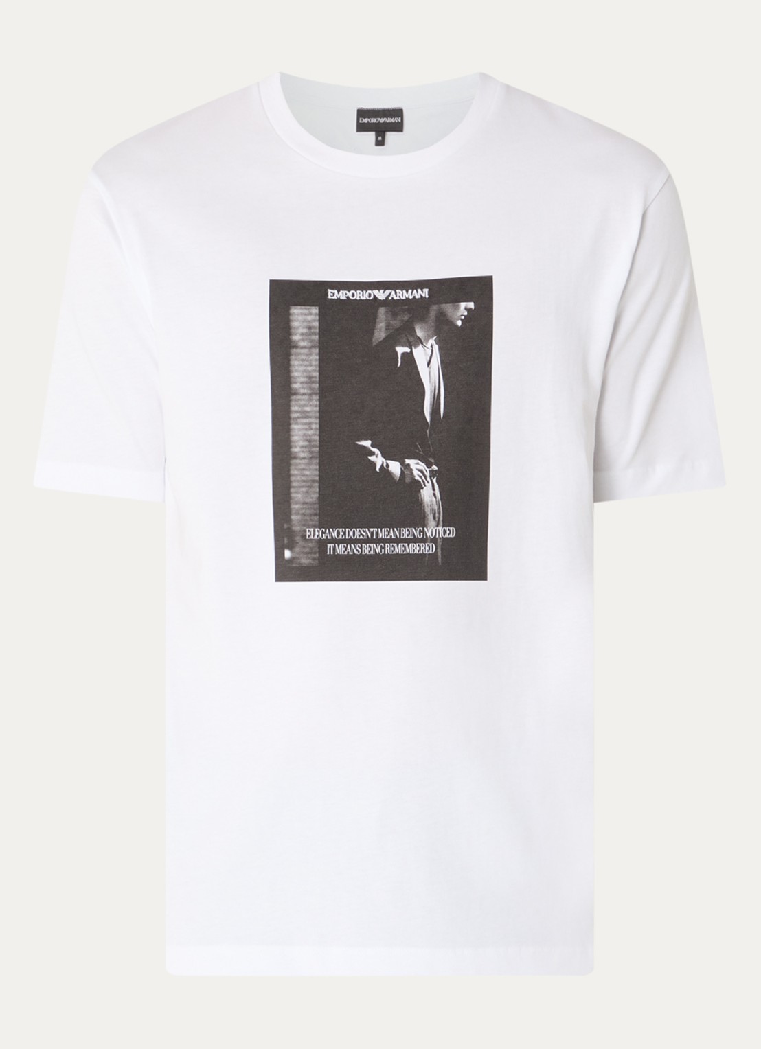 Armani T-shirt met logoprint - voorkant 3 wit