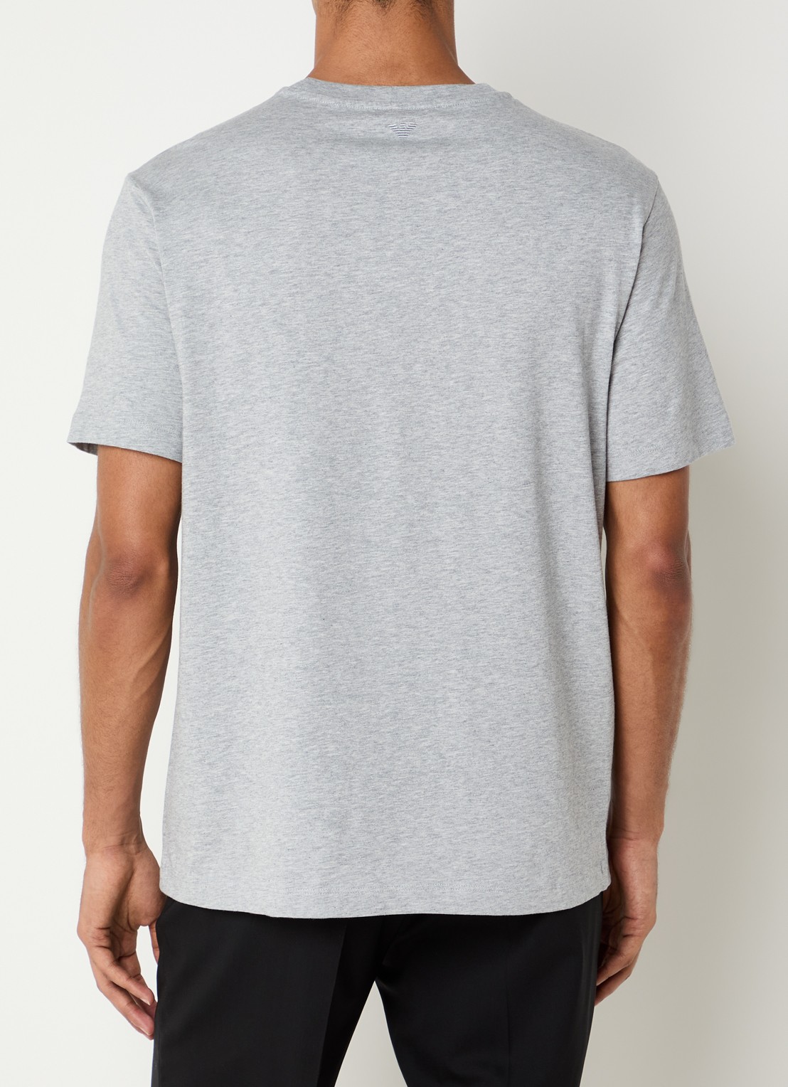 Armani T-shirt met logoprint - achterkant 4 grijsmele