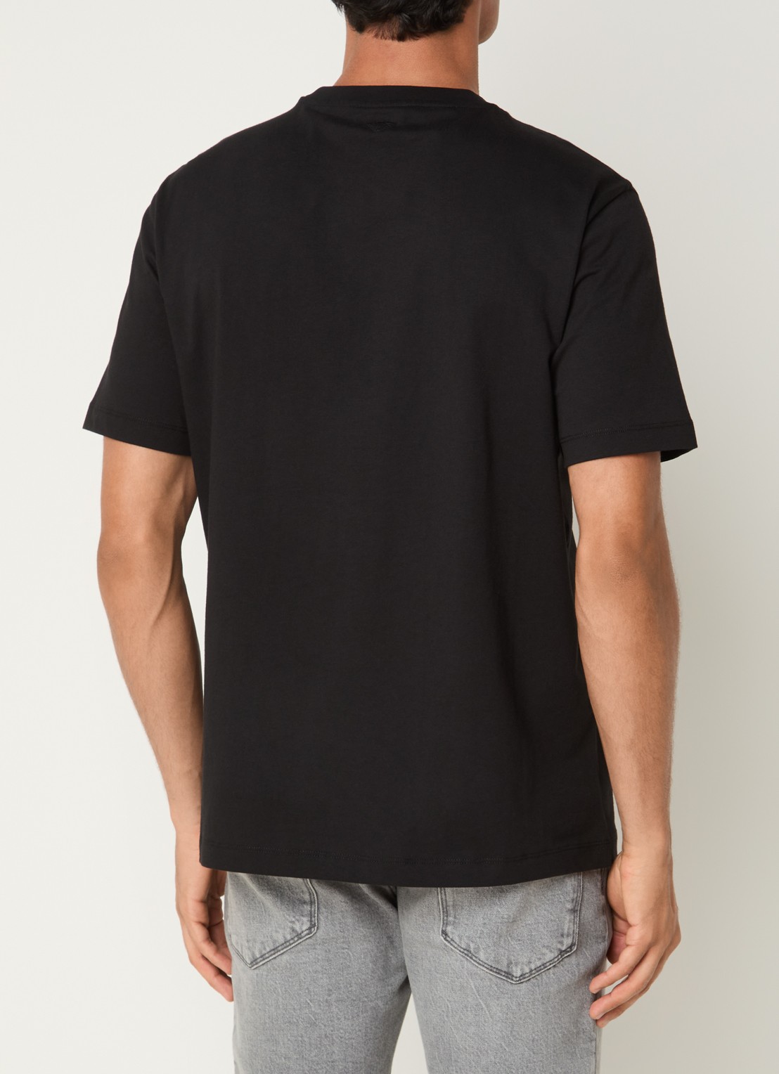 Armani T-shirt met logoprint - achterkant 4 zwart