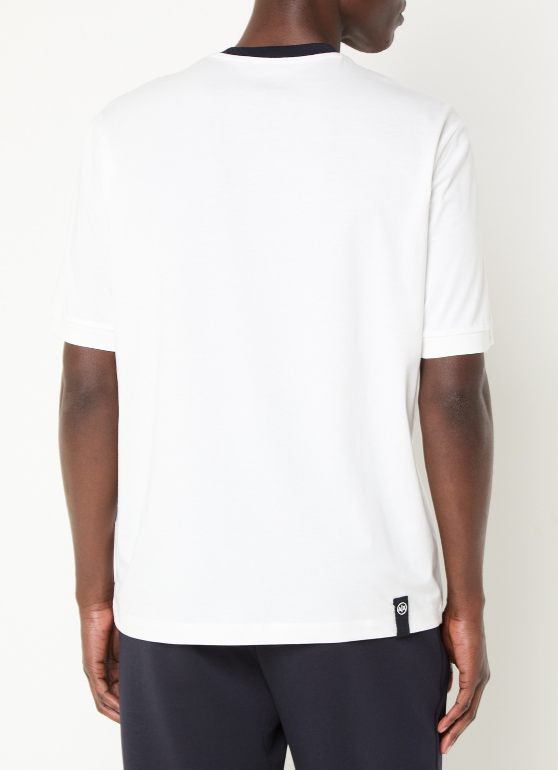 Armani T-shirt met print - achterkant 4 gebroken wit