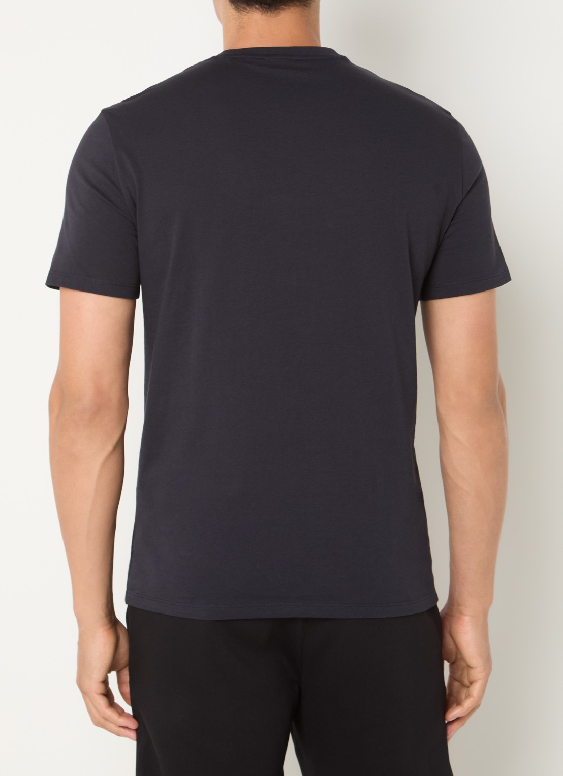 Armani T-shirt met print - achterkant donkerblauw