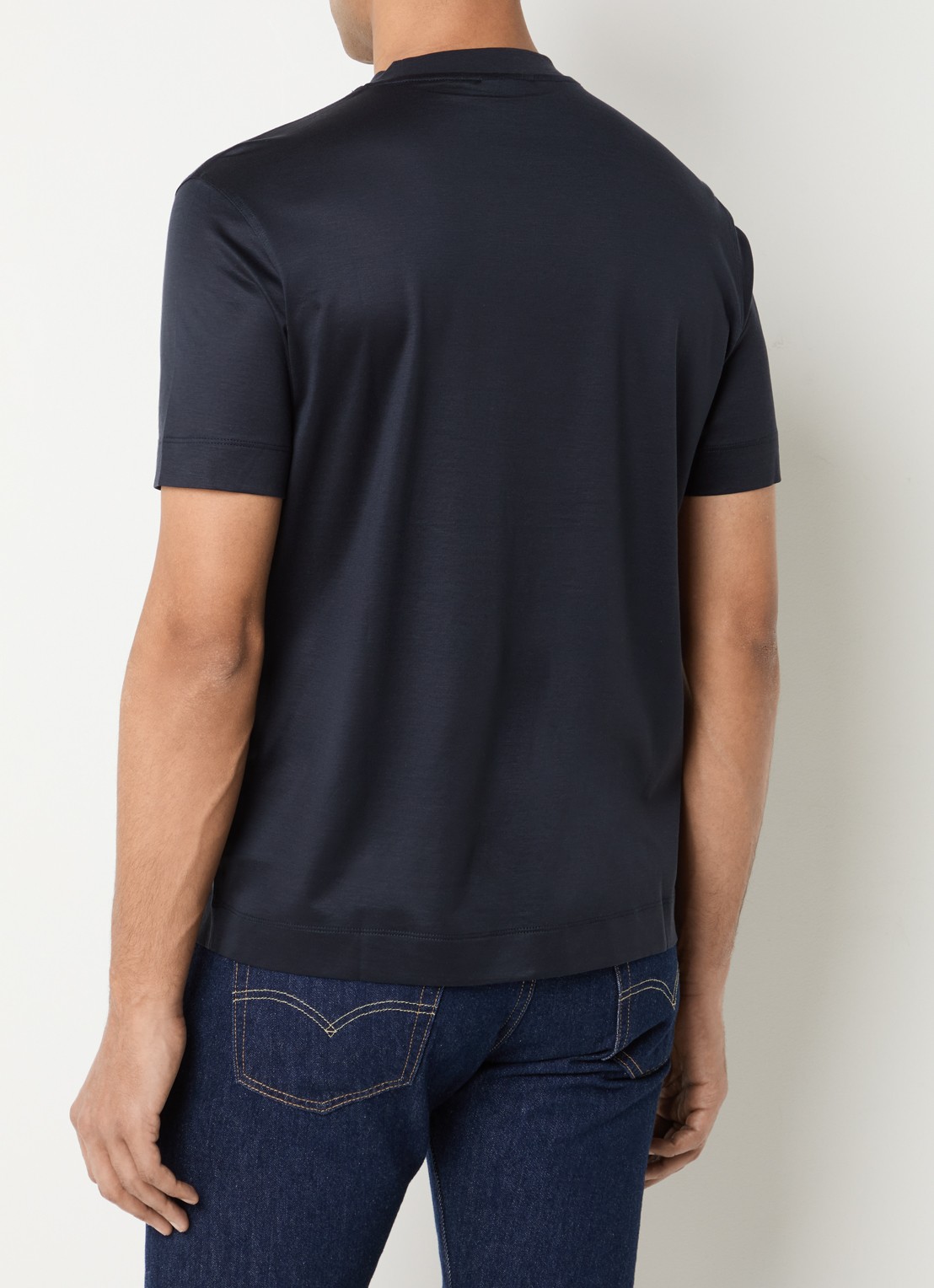 Armani T-shirt met print - achterkant blauw
