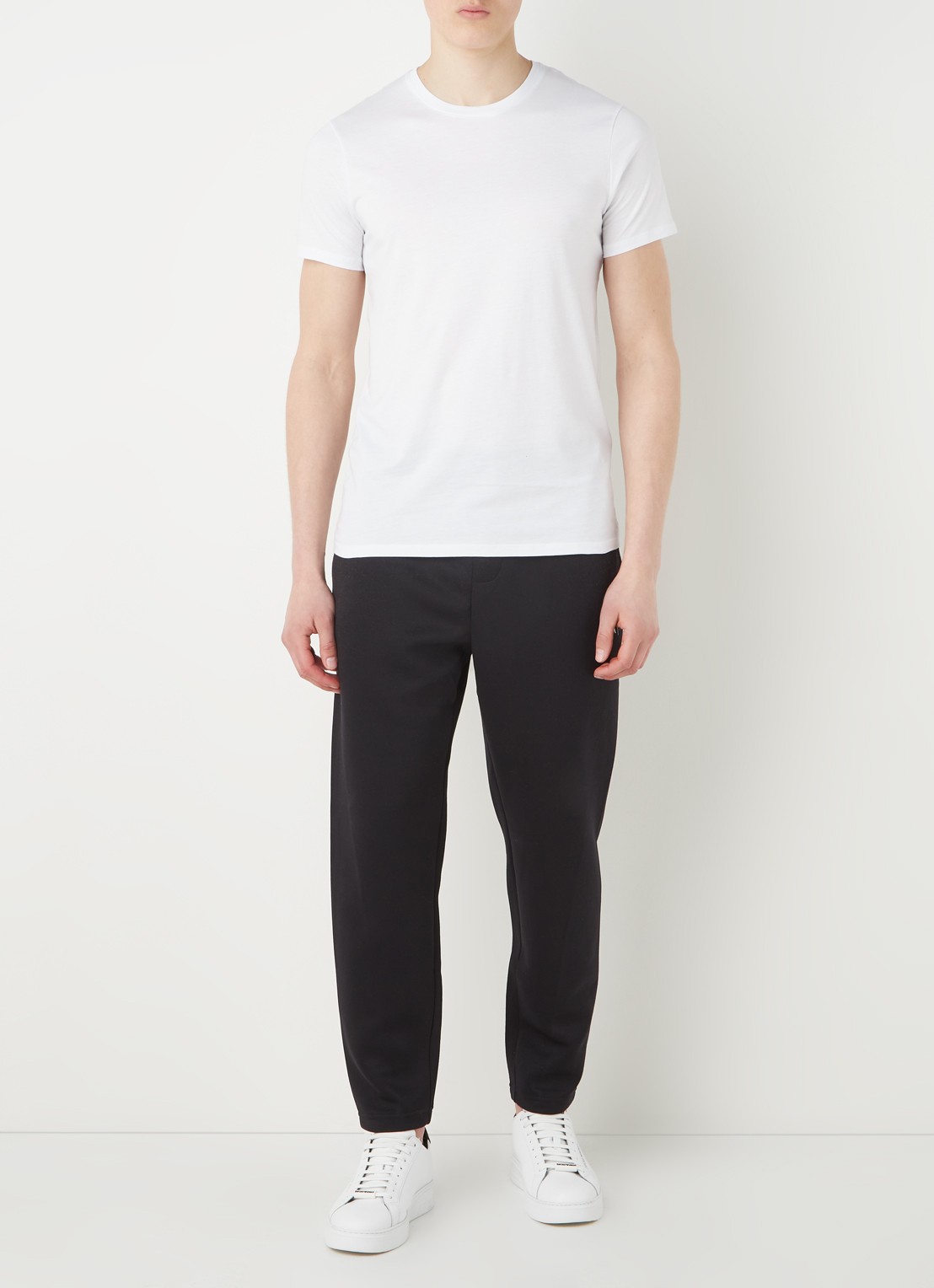 Armani T-shirt met ronde hals - voorkant 4 wit