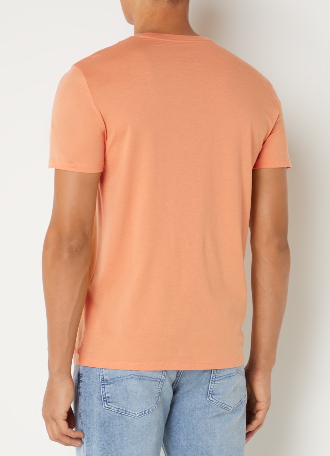 Armani T-shirt met ronde hals - achterkant 4 oranje