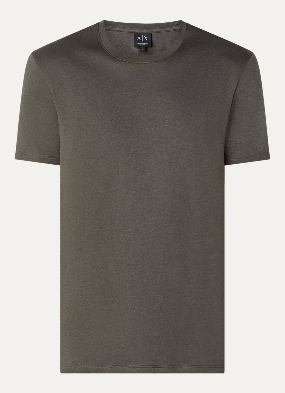 Armani T-shirt met ronde hals - voorkant 3 okergeel