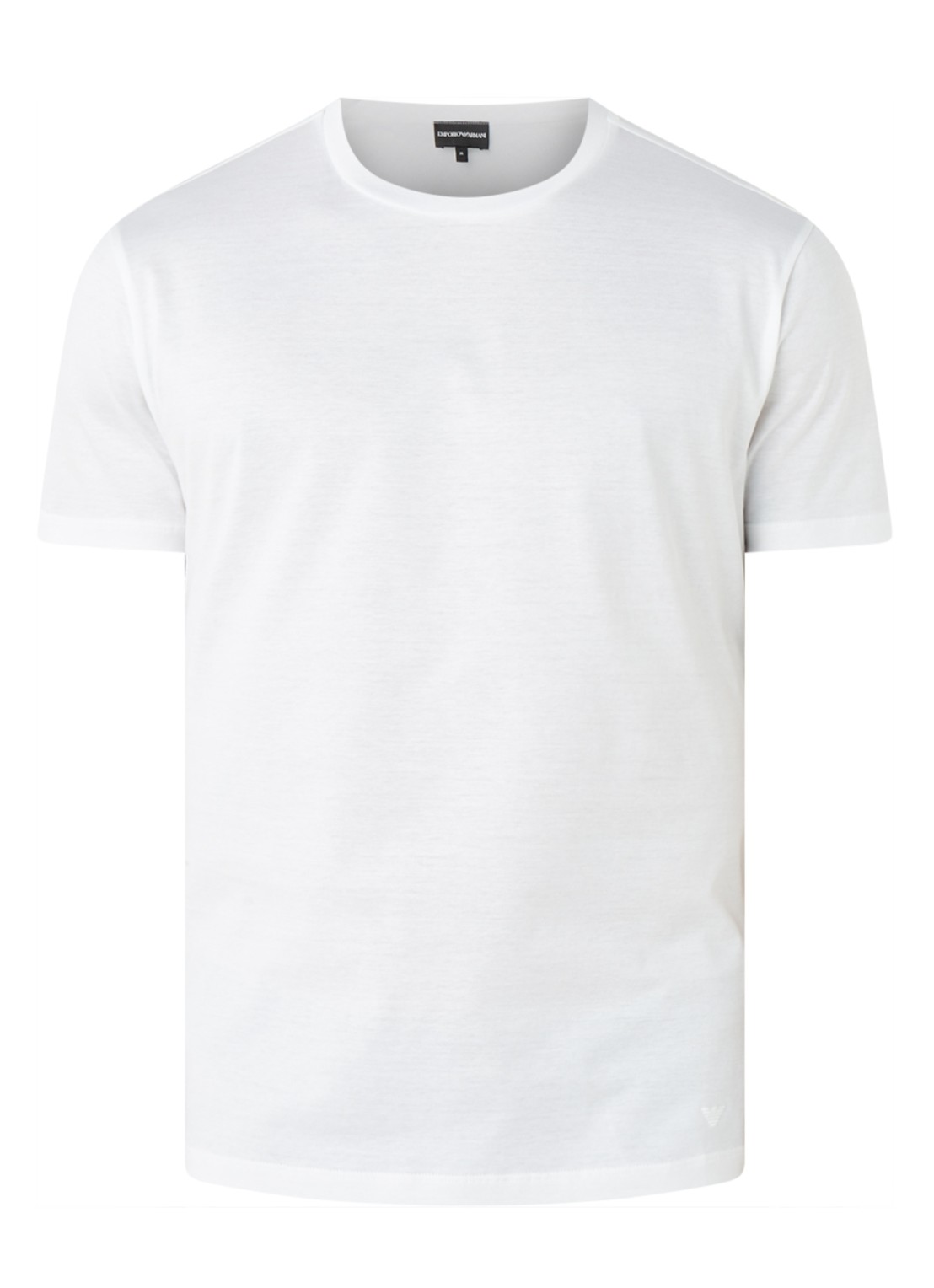 Armani T-shirt met ronde hals - voorkant 3 wit
