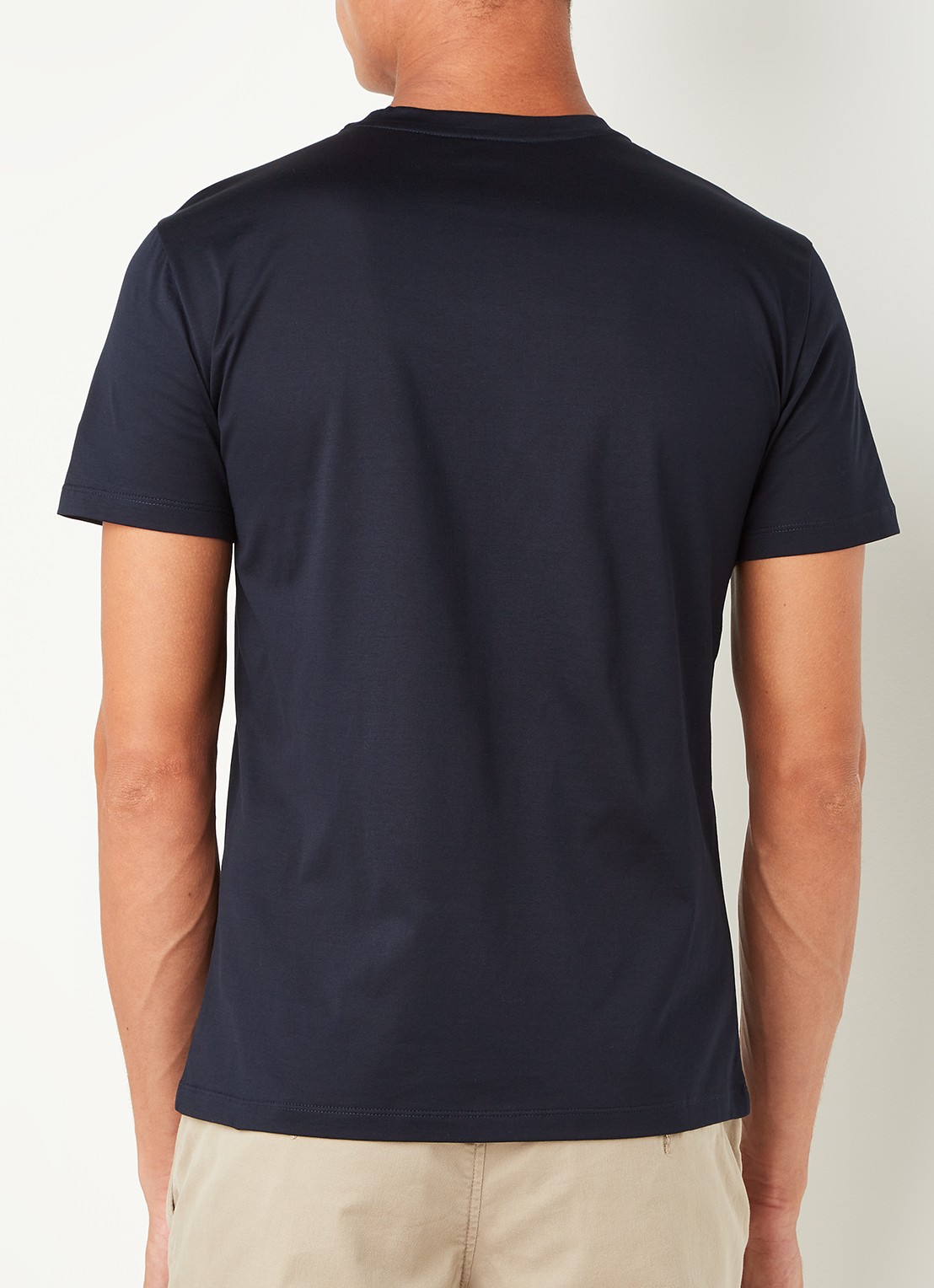 Armani T-shirt met ronde hals - achterkant 4 donkerblauw