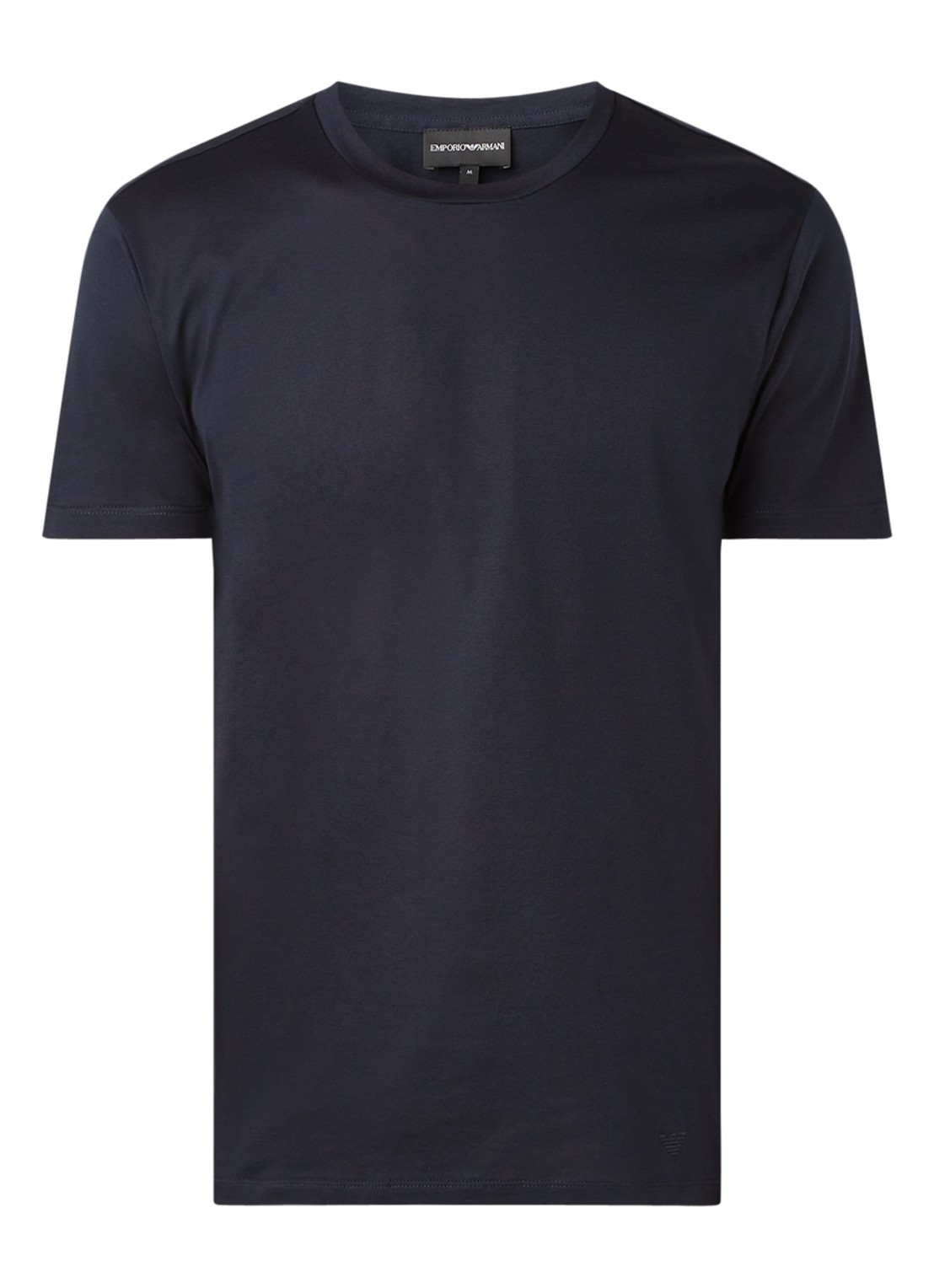 Armani T-shirt met ronde hals - voorkant donkerblauw