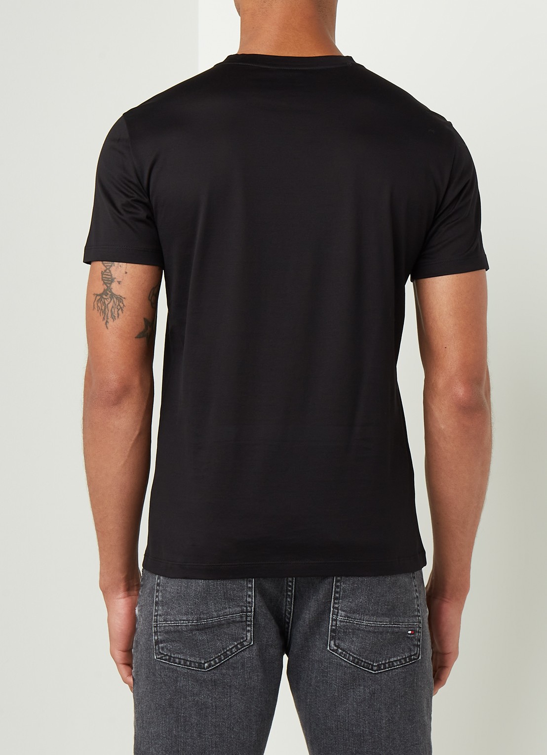 Armani T-shirt met ronde hals - achterkant 3 zwart