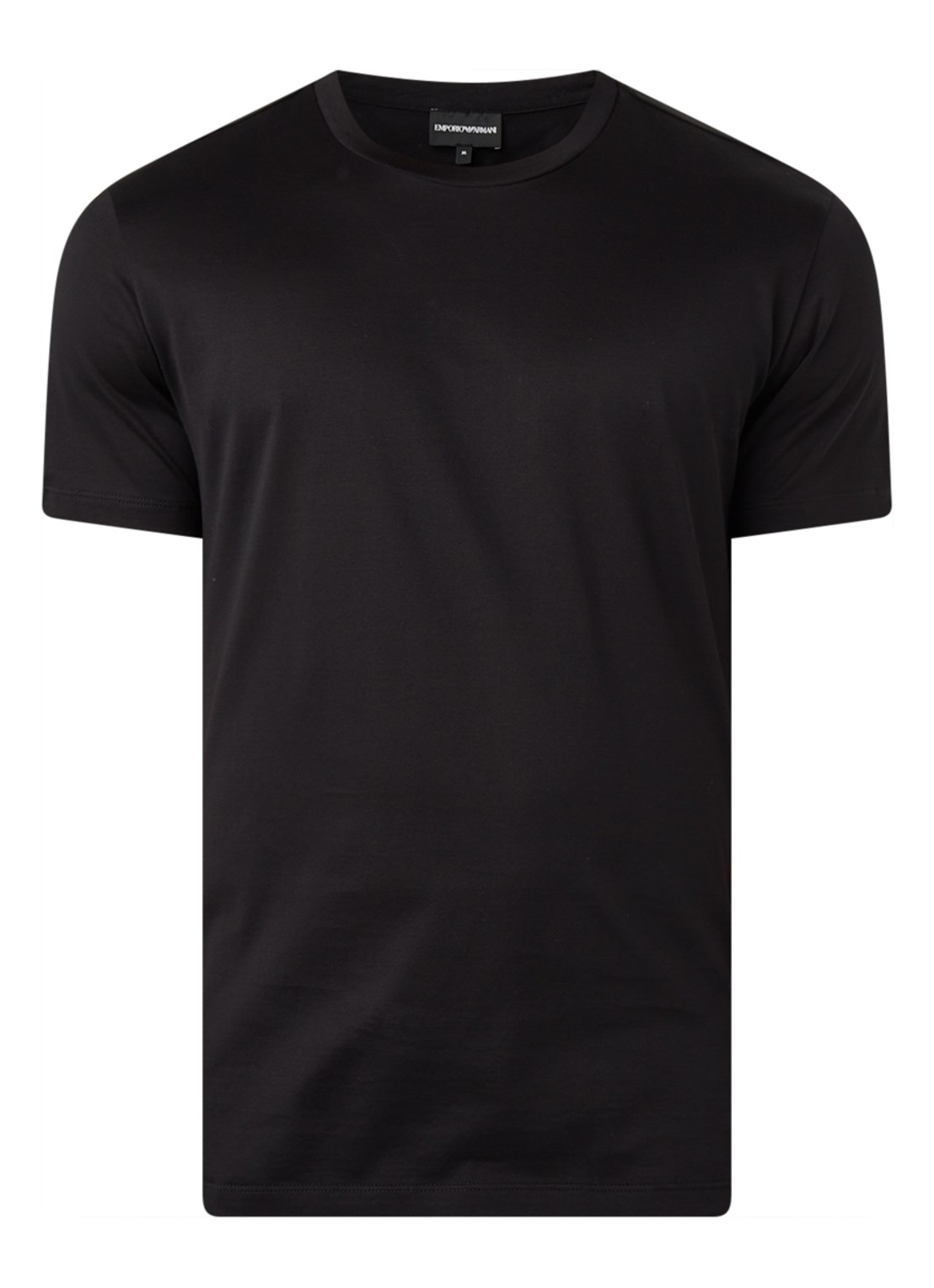 Armani T-shirt met ronde hals - voorkant zwart