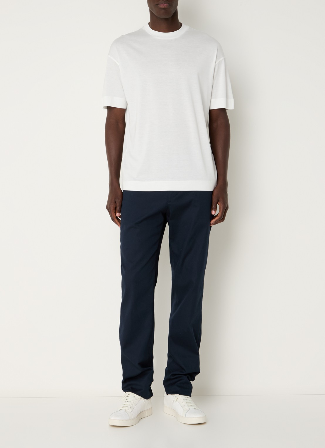 Armani T-shirt met ronde hals  - voorkant 4 wit