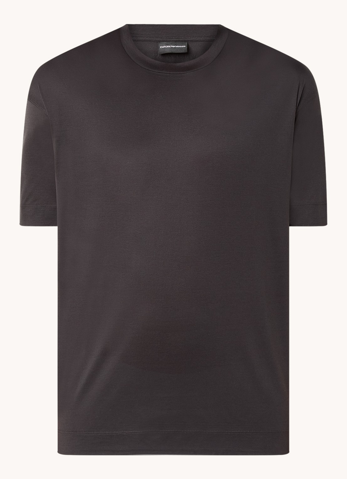 Armani T-shirt met ronde hals  - voorkant 3 antraciet