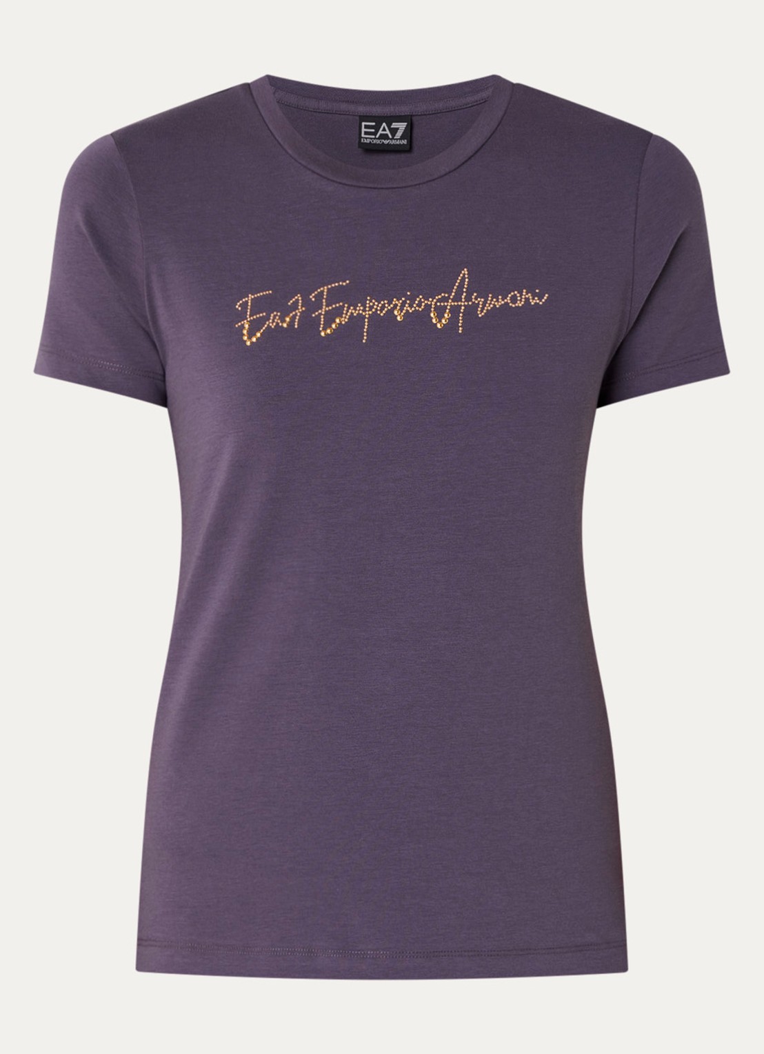 Armani T-shirt met strass - voorkant 3 violet