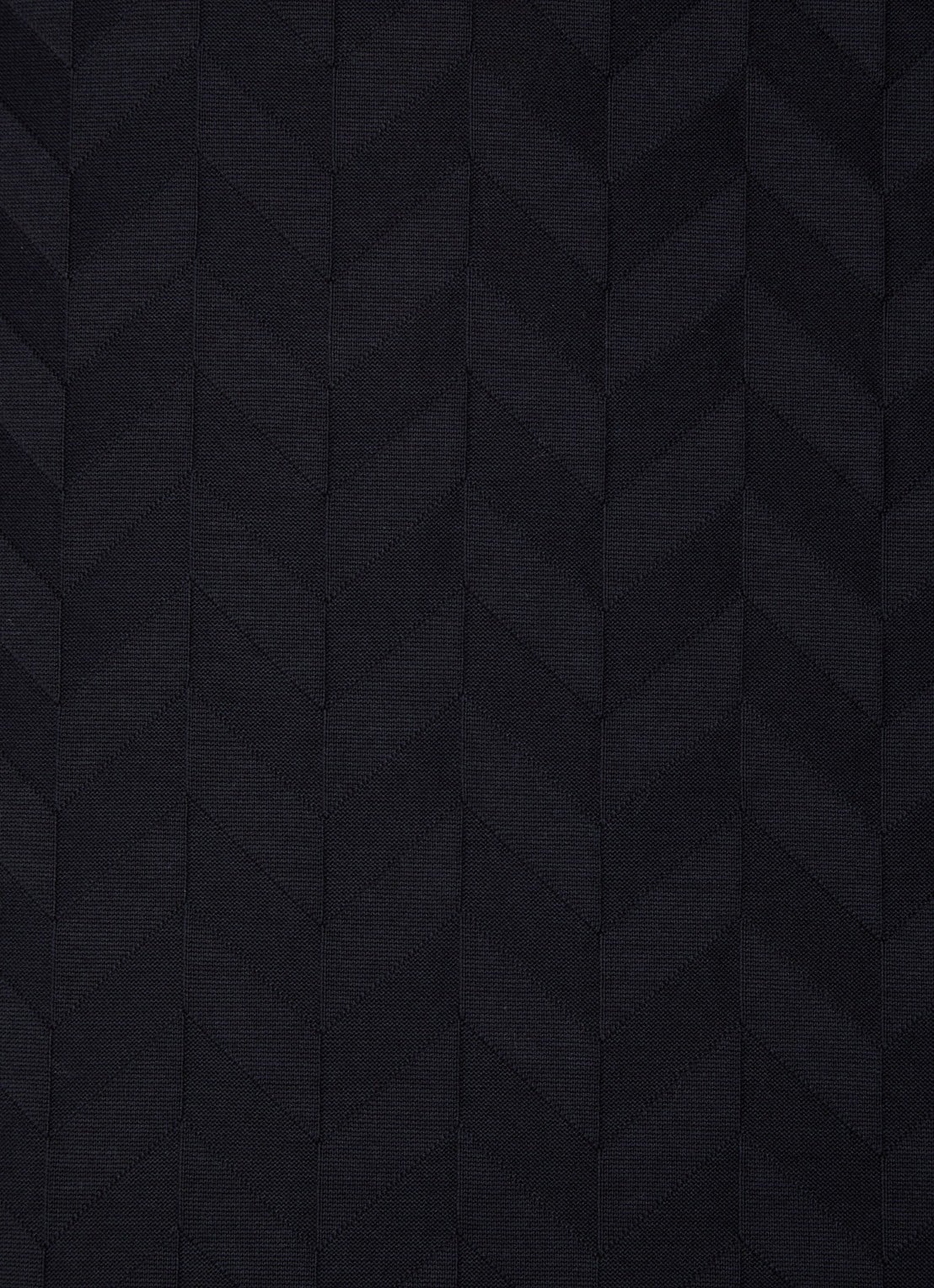 Armani T-shirt met structuur en stretch - detail 5 donkerblauw
