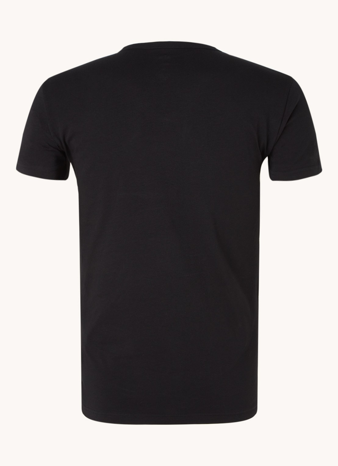 Armani T-shirt met V-hals in 2-pack - achterkant wit