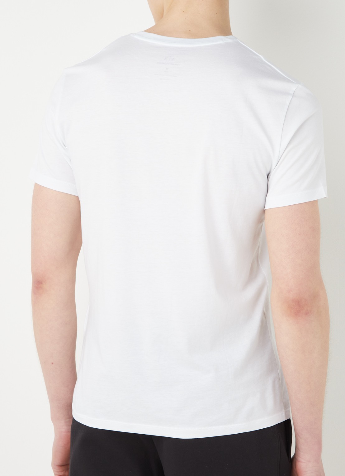 Armani T-shirt met V-hals - achterkant wit