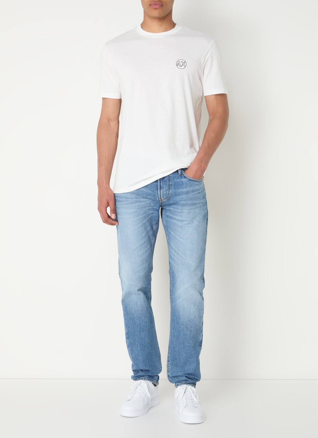 Armani T-shirt T-shirt met logo - voorkant 3 wit