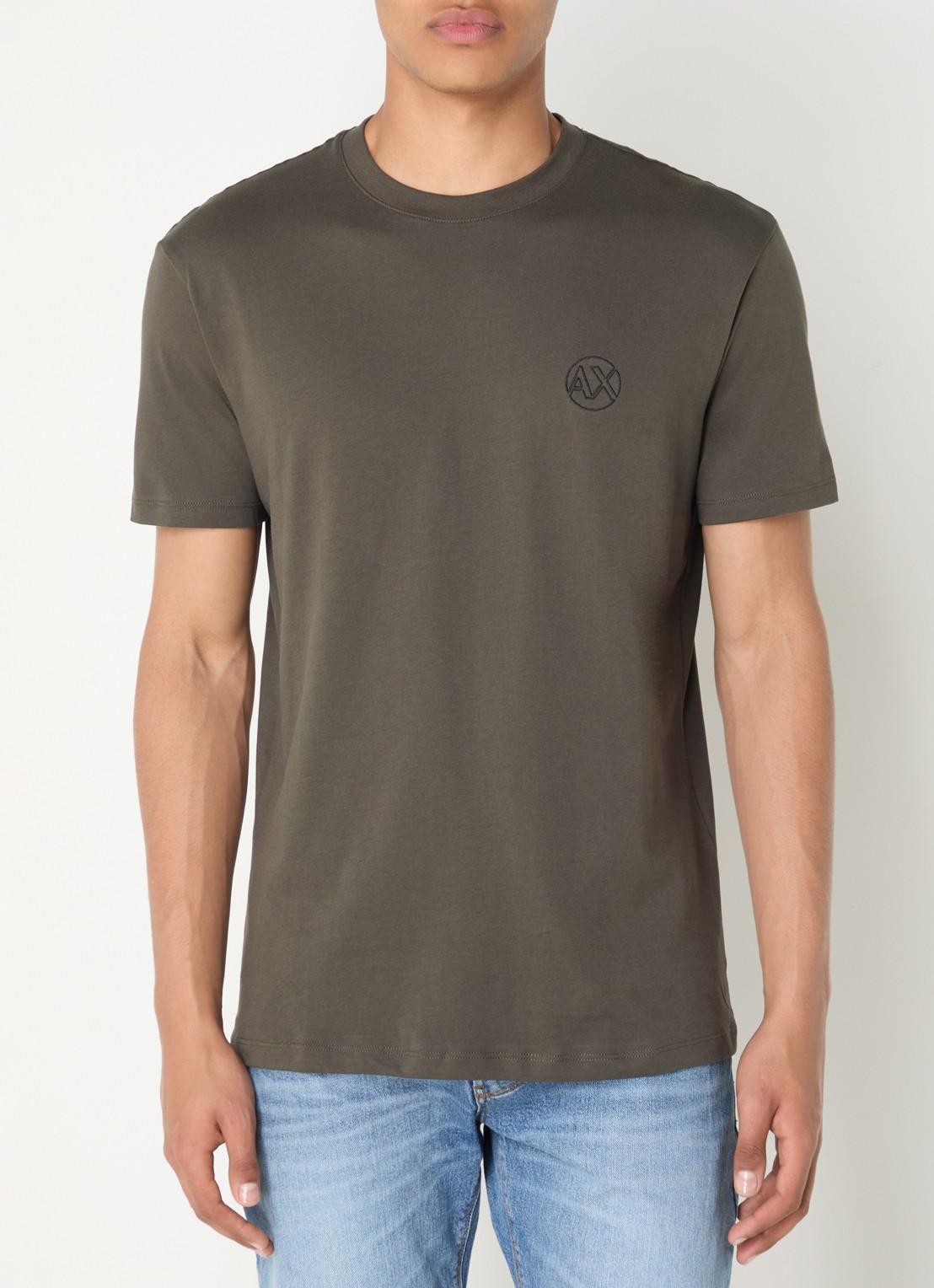 Armani T-shirt T-shirt met logo - detail 2 bronsgroen