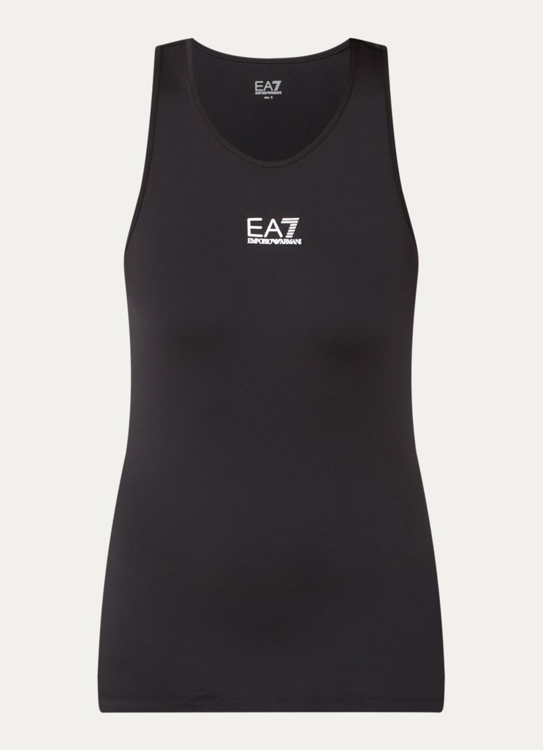 Armani Tanktop met logo  - voorkant 3 zwart