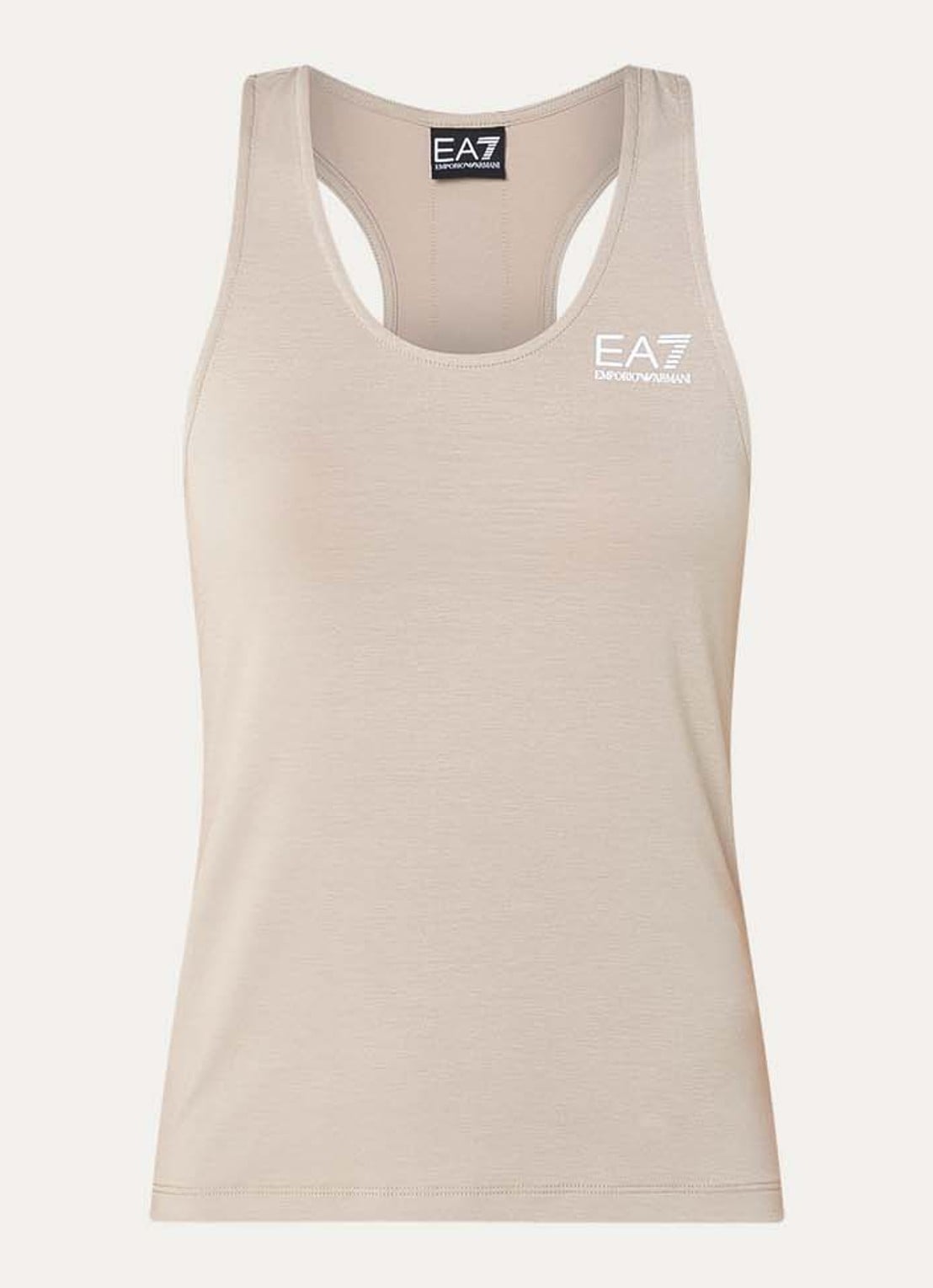 Armani Tanktop met logo - voorkant khaki