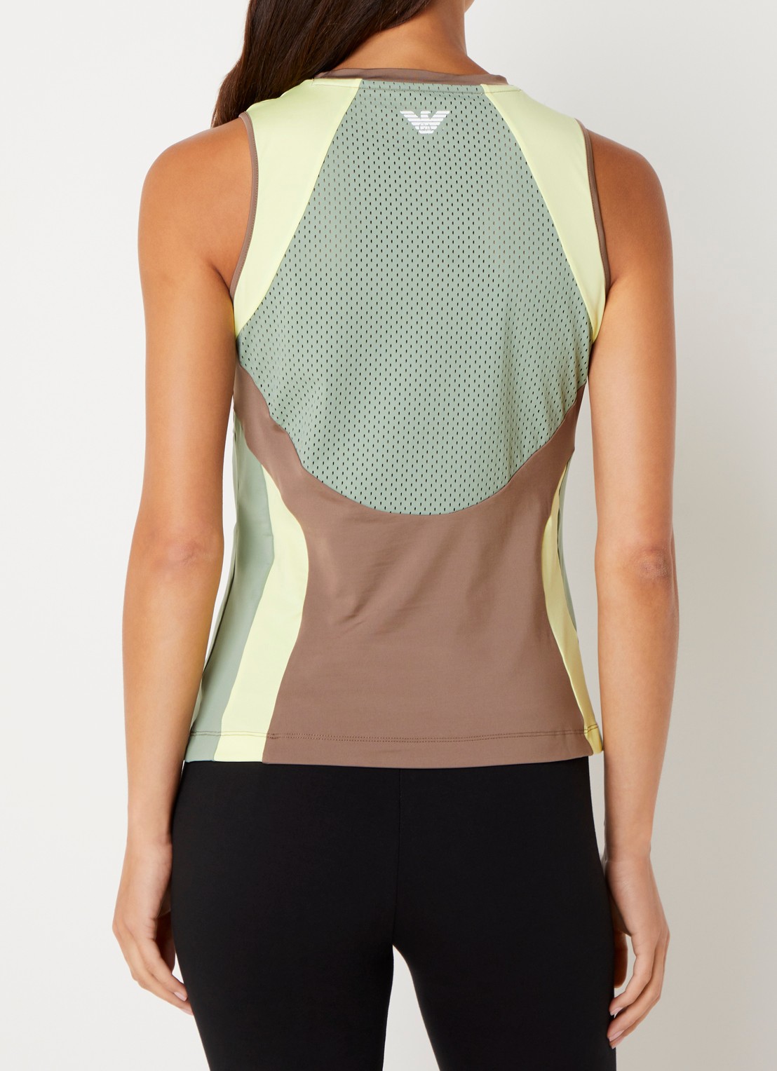 Armani Tanktop met logo - achterkant 2 lichtbruin