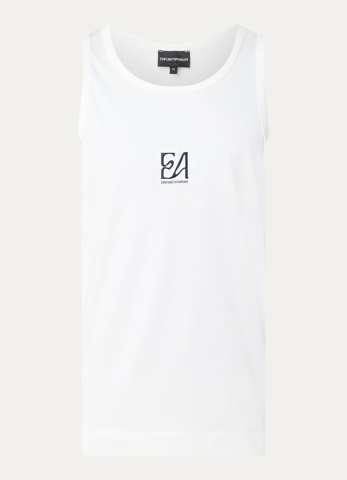 Armani Tanktop met logo - voorkant 2 wit