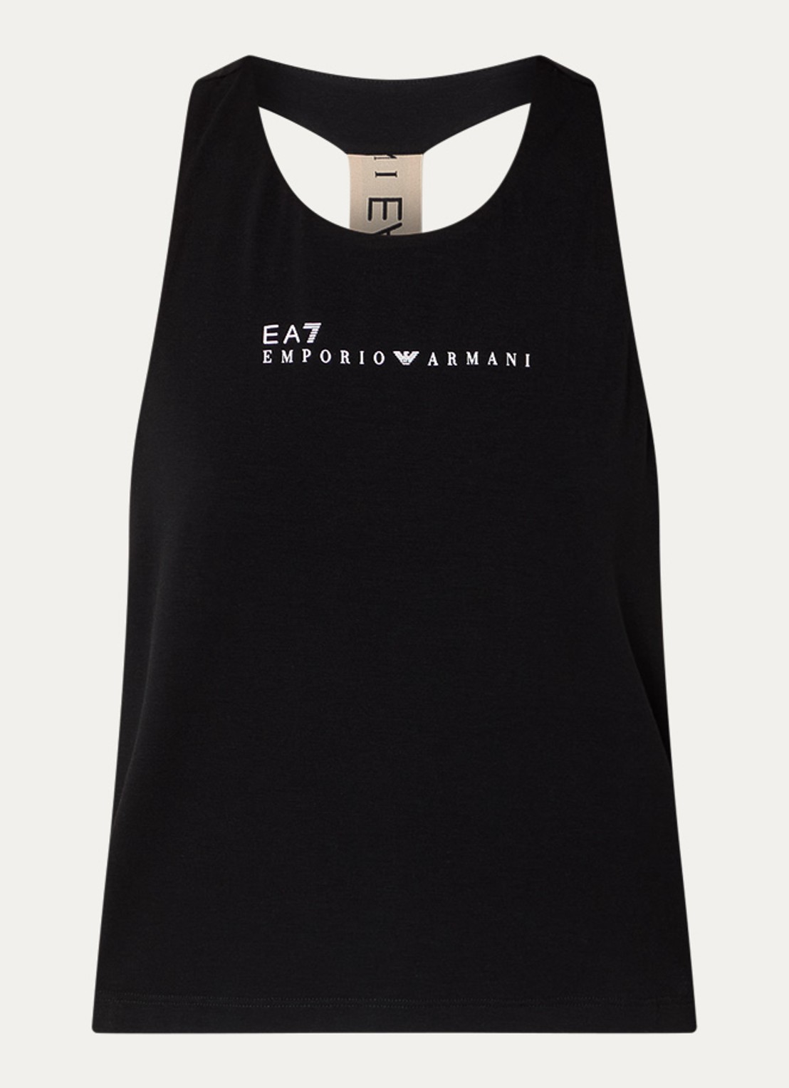 Armani Tanktop met logoband - voorkant 3 zwart
